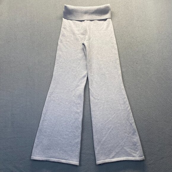 Sincerely Jules Flare Pants Gray Ribbed Waist Cozy Lounge Pull On Size XL - Picture 1 of 12